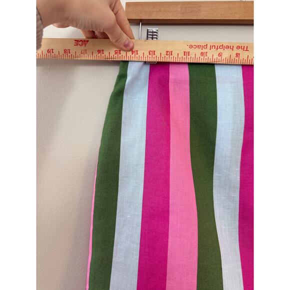 NWT Zara Resortwear Beachy Tropical Linen Cotton Stripe Skirt Bustier Set M - Picture 14 of 16